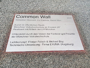 Common Wall an der Münchner Volkshochschule (MVHS)