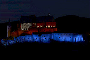 Vianden Castle (Château de Vianden) in Luxembourg